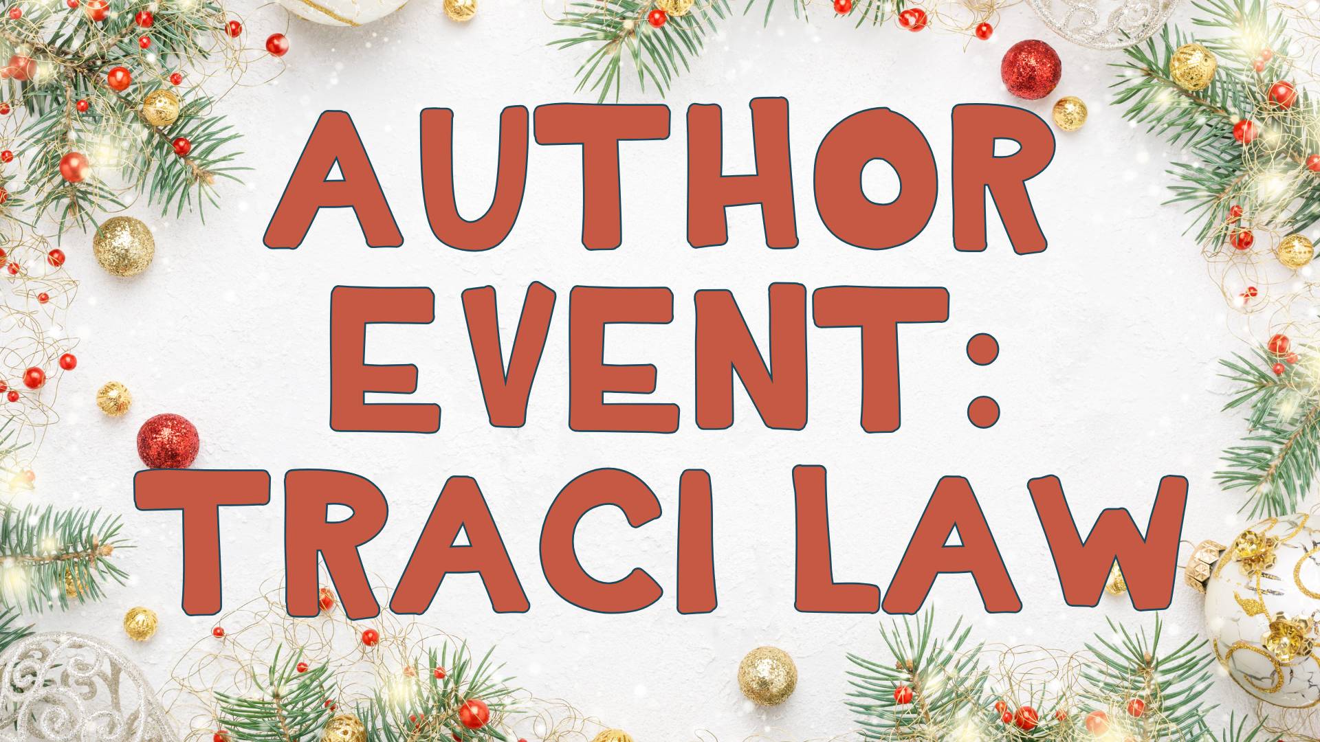 Traci Law Author Event